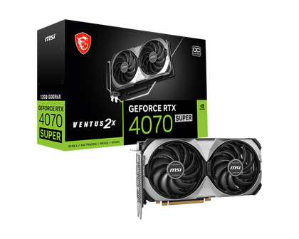 MSI Graphic Card RTX 4070 Super 12GB OC Ventus 2x