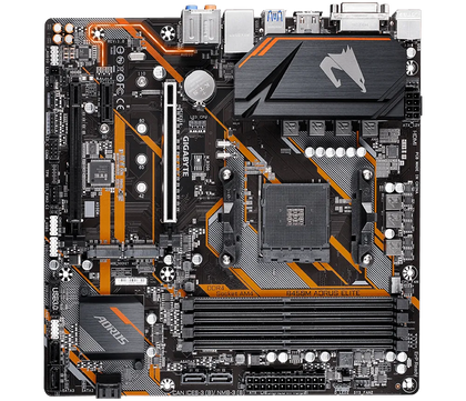 GIGABYTE Motherboard B450M AORUS Elite Dual M2 DDR4