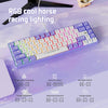 AJAZZ Keyboard AK680 Mechanical Gaming Keyboard Wired Purple/White