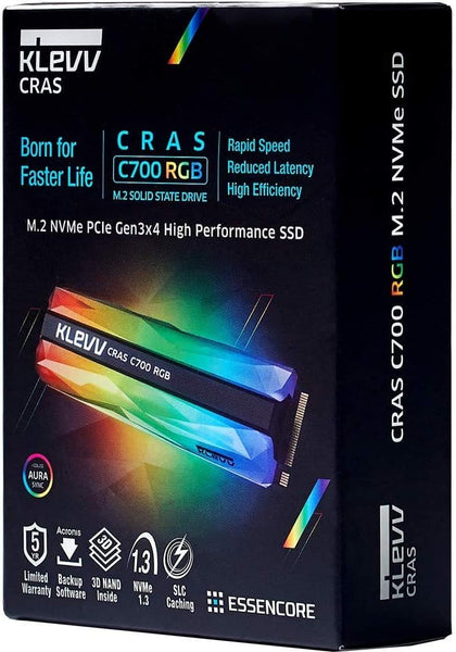 Klevv C700 Rgb 960gb - M.2 Nvme Ssd