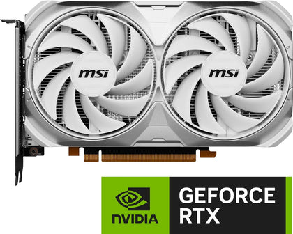 MSI Graphic Card RTX 4060 Ventus 2X White OC 8GB GDRR6