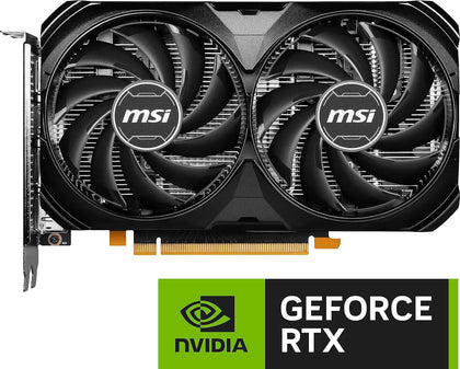 MSI Graphic Card RTX 4060 Ventus 2X Black OC 8GB GDRR6