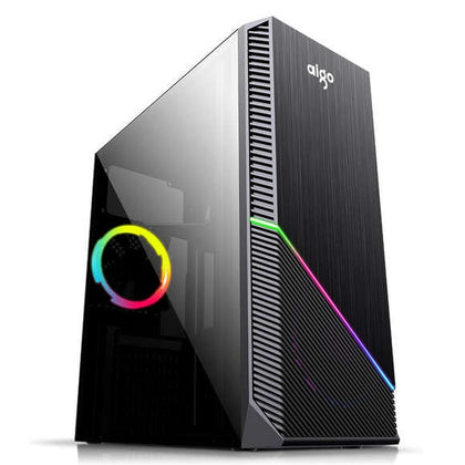 Darkflash Casing Aigo Rainbow-1 Black RGB Gaming Casing