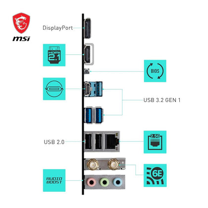 MSI Motherboard  B650M Gaming Wifi DDR5 AM5 microATX