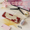 AJAZZ Keyboard AK680 Mechanical Gaming Keyboard Wired Red and White