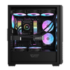 DarkFlash Casing DF2100 4 ARGB Fan ATX Black