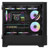 DarkFlash Casing DK415 M-ATX PC Gaming Case Black