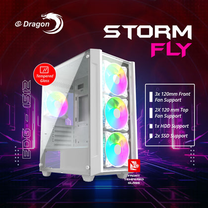 Edragon Casing StormFly White