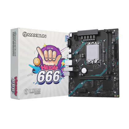 Maxsun Motherboard H610M 666 Wifi6 ARGB DDR4