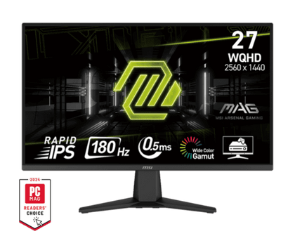 MSI Led Monitor MAG 275QF, 27″ 2K (2560×1440) WQHD 180Hz