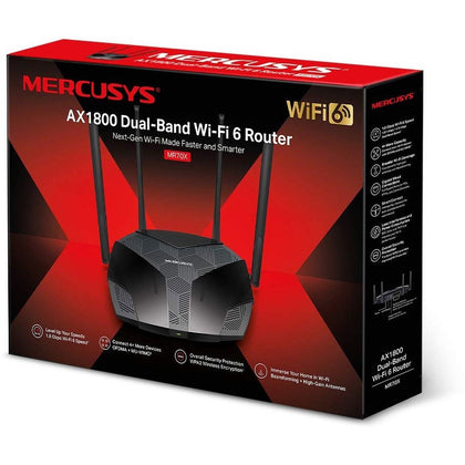 Mercusys Wireless Router MR70X AX1800 Dual-Band WiFi 6 Router