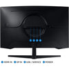 Samsung LED Monitor Odyssey G5 32″ LS32CG552EUXEN Curved Gaming Monitor QHD 165Hz 1ms