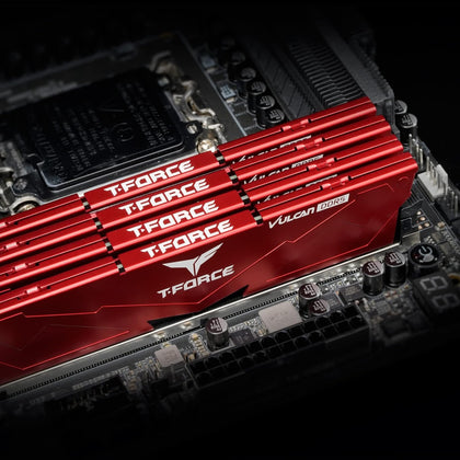 TForce Desktop Ram Vulcan DDR5 32GB (2x16GB) 6000MHz CL38 Red