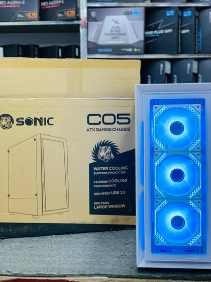 Sonic Casing Gaming C05 White 4 RGB Fans