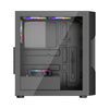 1st player Casing T7 ARGB Mid-Tower ATX Black 4 Pre installed Fan