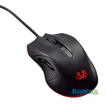 ASUS Cerberus Ambidextrous Optical Gaming Mouse with Four-Stage DPI Switch and LED Indicator - Black - Mouse