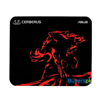 ASUS Cerberus Mat Mini Gaming Mouse Pad Red with Consistent Surface Texture and Non-Slip Rubber 250*210*2mm / 80g - Mouse Pad