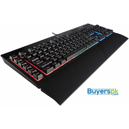 Corsair K55 Rgb Gaming Keyboard - Quiet & Satisfying Led Backlit Keys - Media Controls - Wrist Rest - Price in Pakistan