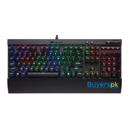 CORSAIR K70 LUX RGB Mechanical Gaming Keyboard - USB Passthrough & Media Controls - Linear & Quiet - Cherry MX Red - RGB LED Backlit -