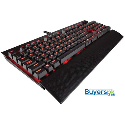 CORSAIR K70 RAPIDFIRE Mechanical Gaming Keyboard - Backlit Red LED - USB Passthrough & Media Controls - Fastest & Linear - Cherry MX Speed -