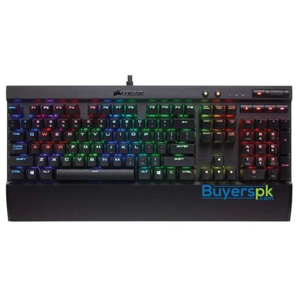 CORSAIR K70 RGB RAPIDFIRE Mechanical Gaming Keyboard - USB Passthrough & Media Controls - Fastest & Linear - Cherry MX Speed - RGB LED