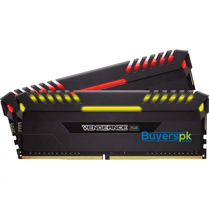 Corsair Vengeance RGB 16 GB (2 x 8 GB) DDR4 3000 MHz C15 XMP 2.0 Enthusiast RGB LED Illuminated Memory Kit - Black - RAM