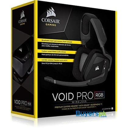 Corsair VOID PRO RGB Wireless SE Premium Gaming Headset CA-9011152-AP - Headset