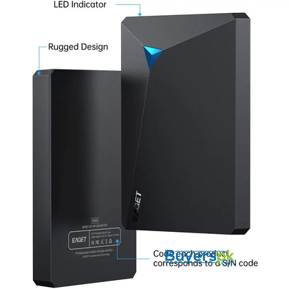 Eaget 500gb Portable External Hard Drive - HDD Price in Pakistan