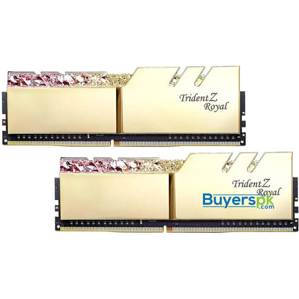 G.SKILL Trident Z Royal RGB 32GB (2x16GB) 288-Pin DDR4 3000 MHz - Gold F4-3000C16D-32GTRG - RAM