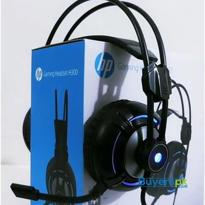 HP H300 USB 3.5mm Wired 4D Stereo Gaming Headphone Headset with Microphone - Headset