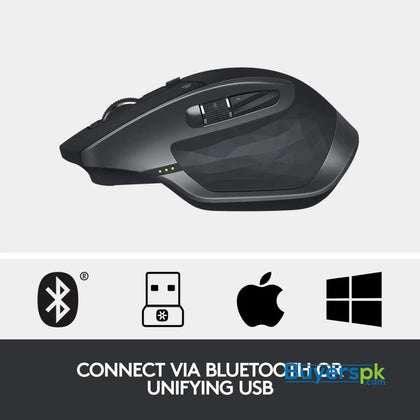 Logitech Mx Master 2s Wireless Mouse Hyper-fast Scrolling Ergonomic Shape Rechargeable Control Upto - Price in Pakistan