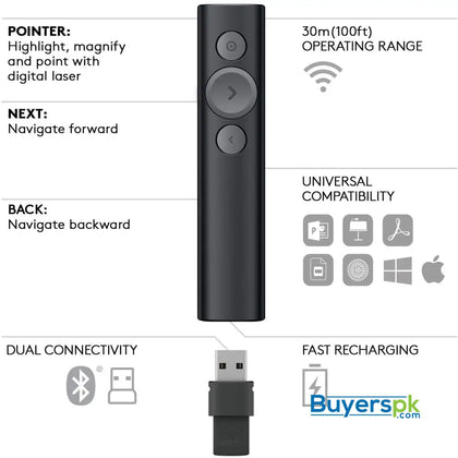 Logitech Spotlight Wireless Presenter - Price in Pakistan