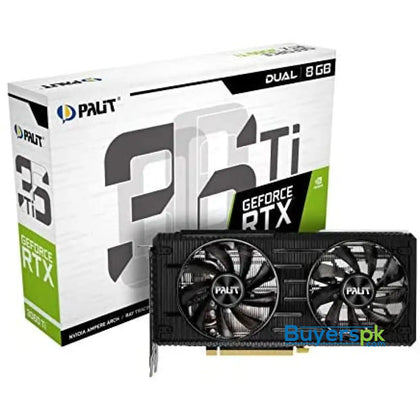 Palit Rtx 3060 Ti Dual 8g Gddr6 Ray-tracing Graphics Card Lhr Delivery from 20-25 August Payment - Graphic Price in Pakistan