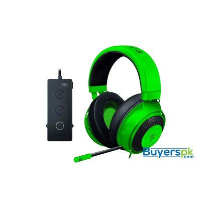 Razer Kraken Tournament Edition - Wired Gaming Headset with USB Audio Controller - Green - Headset