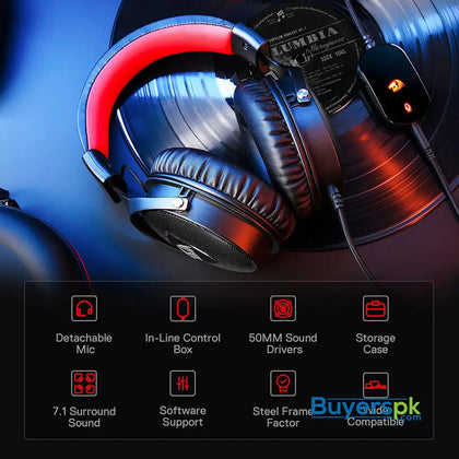 Redragon H520 Icon Wired Gaming Headset 7.1 Surround Sound - Memory Foam Earpads - 50mm Drivers - Price in Pakistan