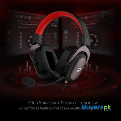 Redragon Headset H510 Zeus Wired Gaming - 7.1 Surround Sound - Memory Foam Ear Pads - 53mm - Headphone Price in Pakistan