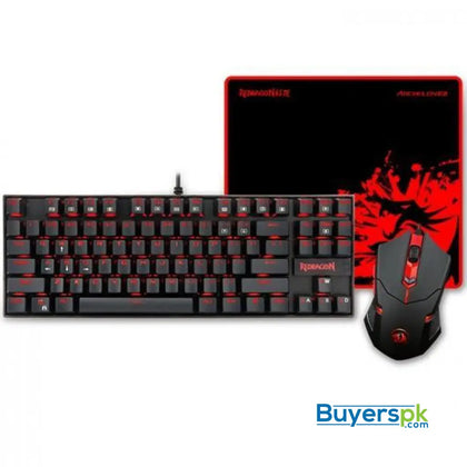 Redragon K552-ba 3 in 1 Combo - Mechanical Gaming Keyboard & Mouse - Price Pakistan