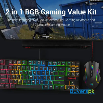 Redragon K552-rgb-ba Mechanical Gaming Keyboard and Mouse Combo - Price in Pakistan