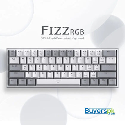 Redragon K616 Fizz 60% Wired Rgb Gaming Keyboard 61 Keys Compact Mechanical W/white and - gaming keyboard Price in Pakistan