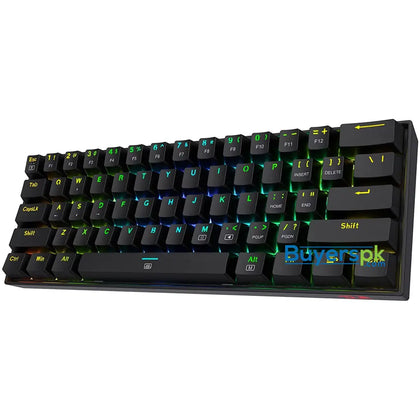 Redragon K630 Dragonborn 60% Wired Rgb Gaming Keyboard Black - Price in Pakistan