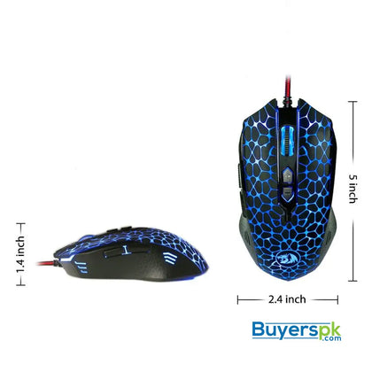 Redragon M716 Inquisitor Wired Gaming Mouse - Mouse