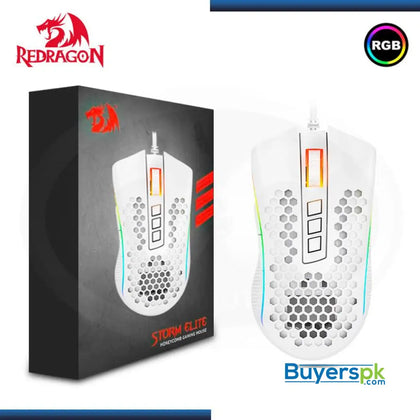 Redragon Storm Elite Lunar White M988w Gaming Mouse - Price in Pakistan