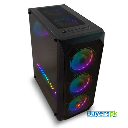 Sate Gaming Case Atx K875 6 Rgb Fans Argb Controller Strip Acrylic Panel - Casing Price in Pakistan