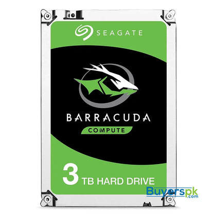 Seagate BarraCuda Internal Hard Drive 3TB SATA 6Gb/s 64MB Cache 3.5-Inch (ST3000DM008) 2 Yrs Warranty - Hard Drive