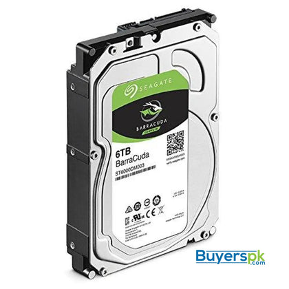 Seagate Barracuda Internal Hard Drive 6TB SATA 6Gb/s 256MB Cache 3.5-Inch (ST6000DM003) 2 Yrs Warranty - Hard Drive