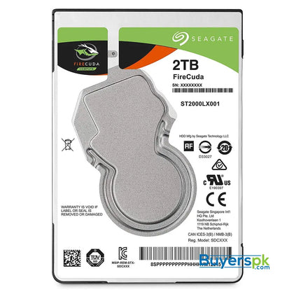 Seagate FireCuda ST2000LX015 2TB 128MB Cache SATA 6.0Gb/s 2.5 Laptop Internal Hard Drive 5 Yrs Warranty - Hard Drive