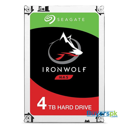 Seagate IronWolf NAS 5900RPM Internal SATA Hard Drive 4TB 6Gb/s 3.5-Inch (ST4000VN008) 3 Yrs Warranty - Hard Drive