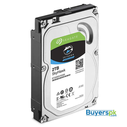 Seagate SkyHawk 2TB Surveillance Hard Drive - SATA 6Gb/s 64MB Cache 3.5-Inch Internal Drive (ST2000VX008) 3 Yrs Warranty - Hard Drive