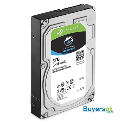 Seagate SkyHawk 8TB Surveillance Hard Drive - SATA 6Gb/s 256MB Cache 3.5-Inch Internal Drive (ST8000VX0022) 3 Yrs Warranty - Hard Drive