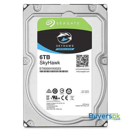 Seagate Skyhawk ST6000VX0023 6 TB Internal Hard Drive 3 Yrs Warranty - Hard Drive